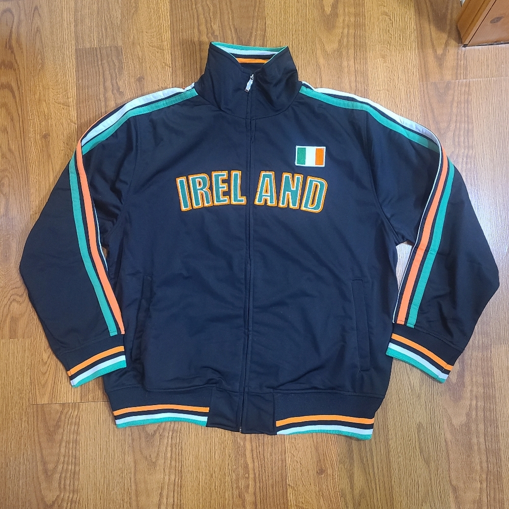 Y2K Irland Embroidered Sweater Size Large